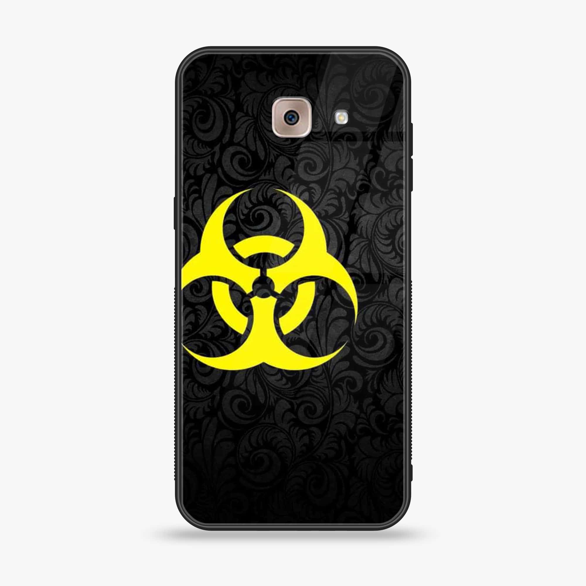 Samsung Galaxy J7 Max - Biohazard Sign Series - Premium Printed Glass soft Bumper shock Proof Case