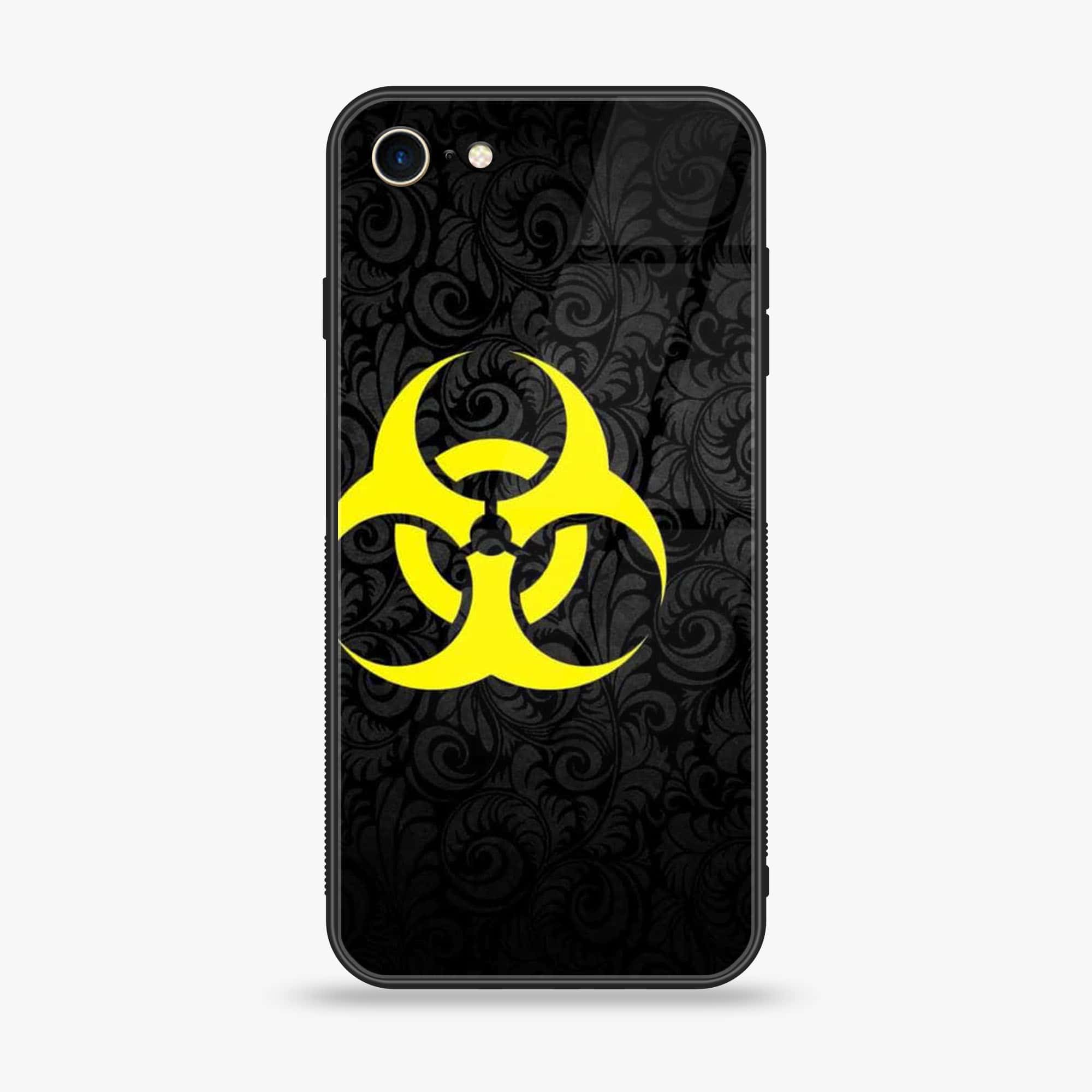 iPhone 7 - Biohazard Sign Series - Premium Printed Glass soft Bumper shock Proof Case