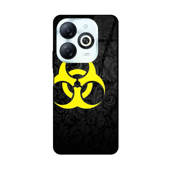 Infinix Hot 40i - Biohazard Sign Design 10 - Premium Printed Glass soft Bumper shock Proof Case CS-8741