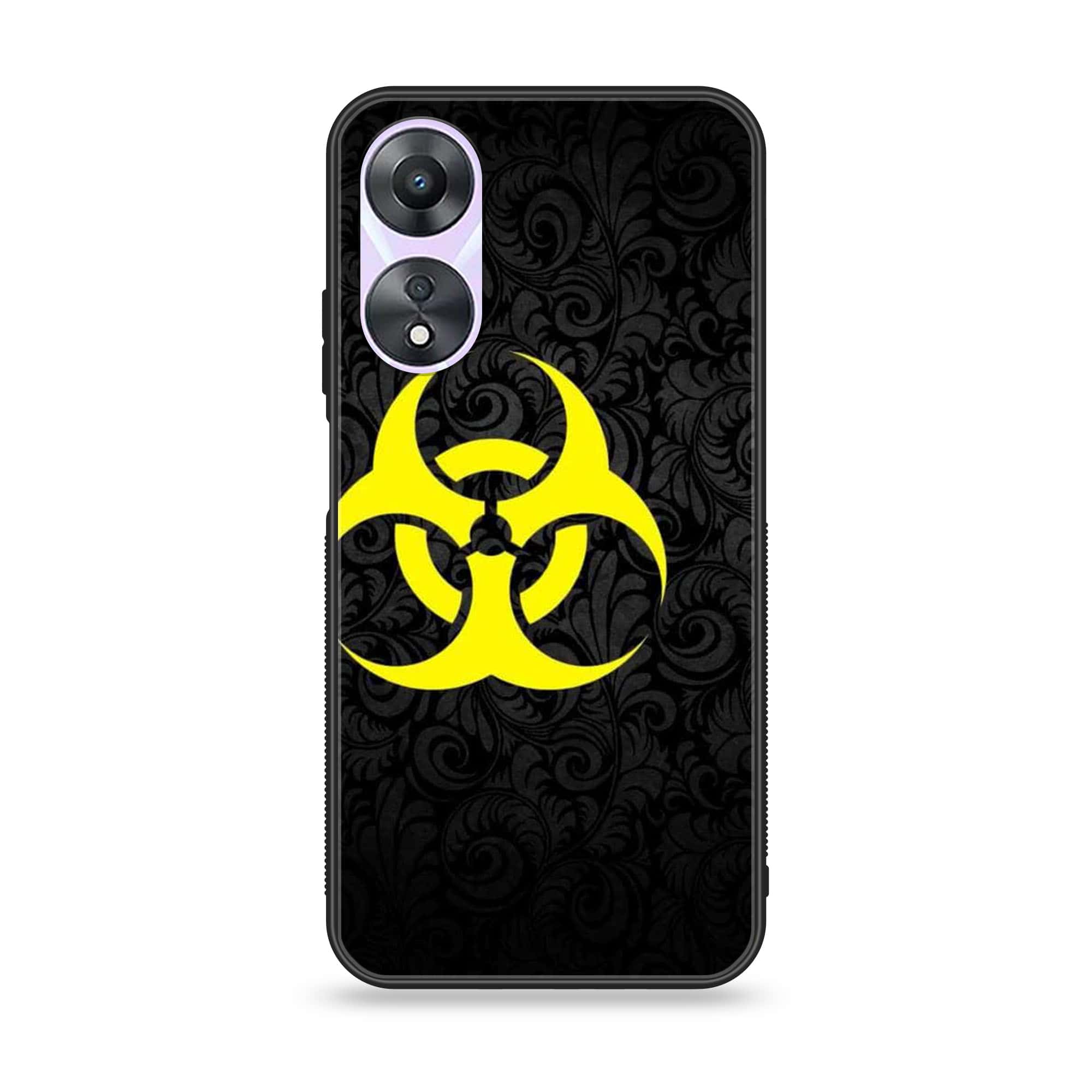Oppo A58 - Biohazard Sign Series - Premium Printed Glass soft Bumper shock Proof Case
