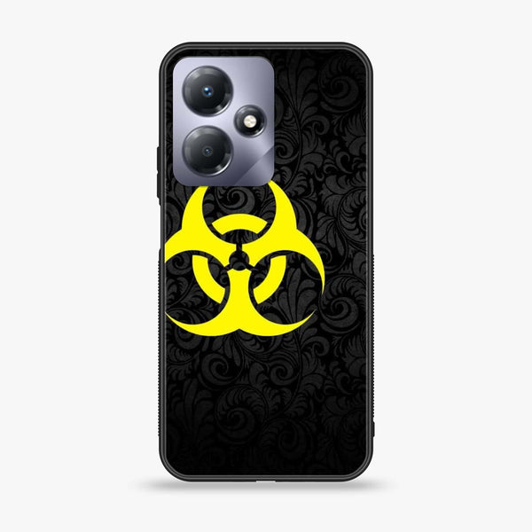 Infinix Hot 30 - Biohazard Sign Design 10 - Premium Printed Glass soft Bumper shock Proof Case CS-19555