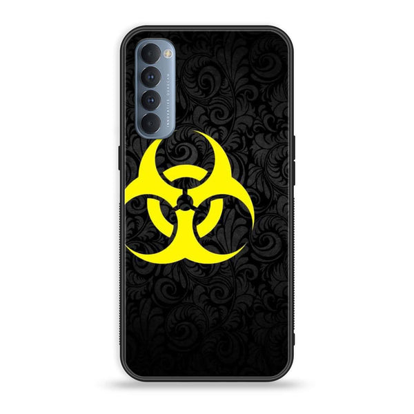 Oppo Reno 4 Pro 4G - Biohazard Sign Design 10 - Premium Printed Glass soft Bumper shock Proof Case CS-18085