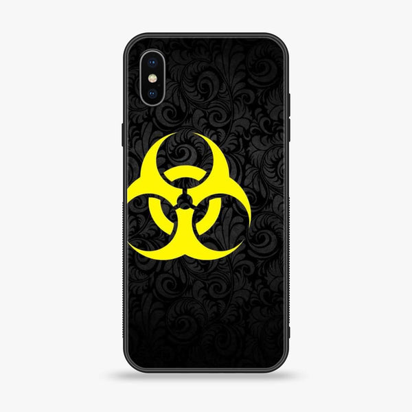 iPhone XS Max - Biohazard Sign - Premium Printed Glass soft Bumper shock Proof Case
