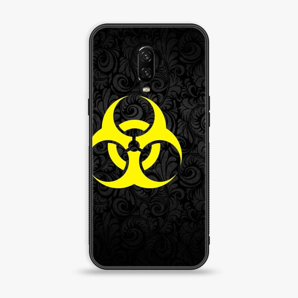 OnePlus 6T - Biohazard Sign Design 10- Premium Printed Glass soft Bumper shock Proof Case CS-10663