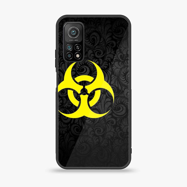 Xiaomi Mi 10T Biohazard Sign Design 10 Premium Printed Glass soft Bumper shock Proof Case CS-12455