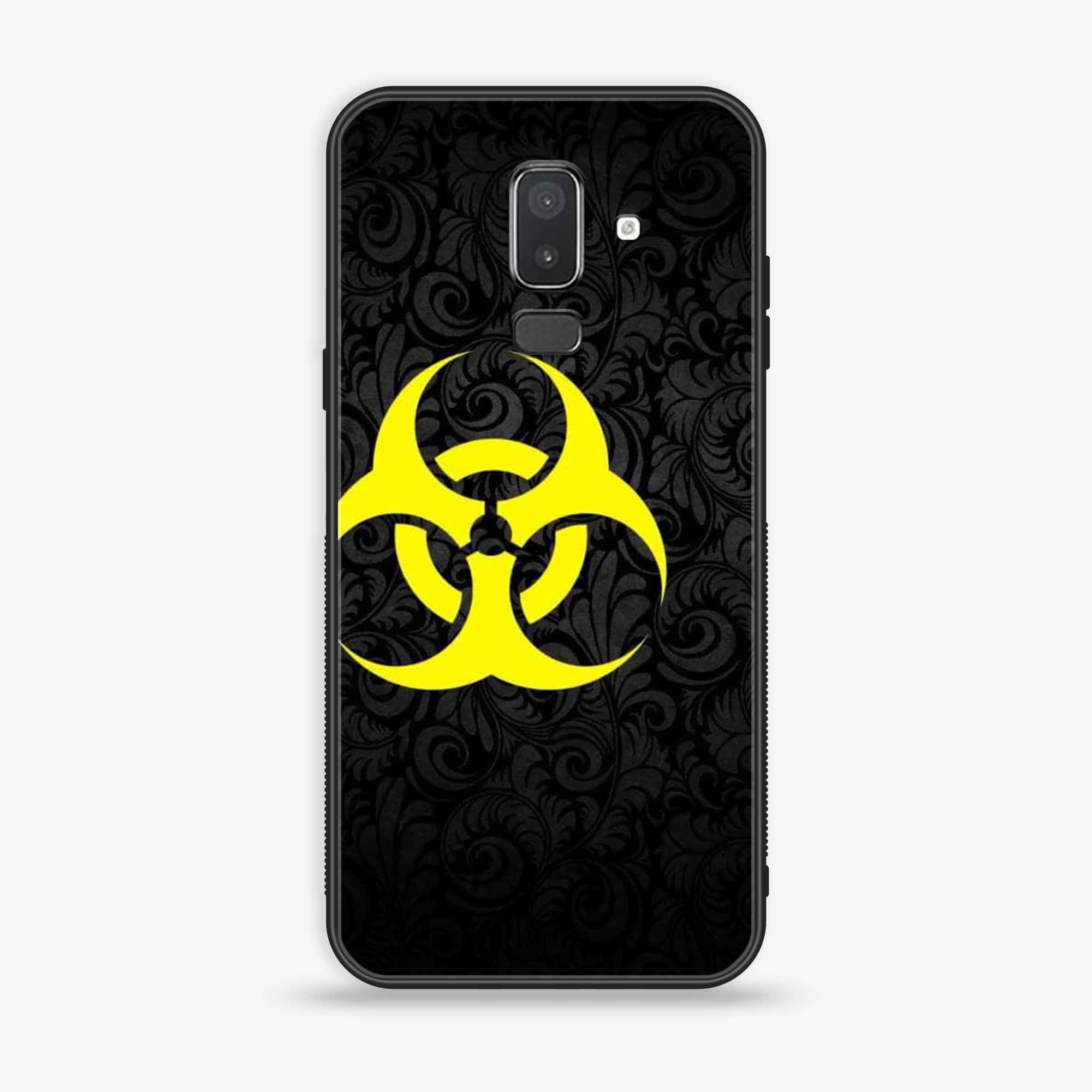 Samsung Galaxy J8 2018 - Biohazard Sign Series - Premium Printed Glass soft Bumper shock Proof Case