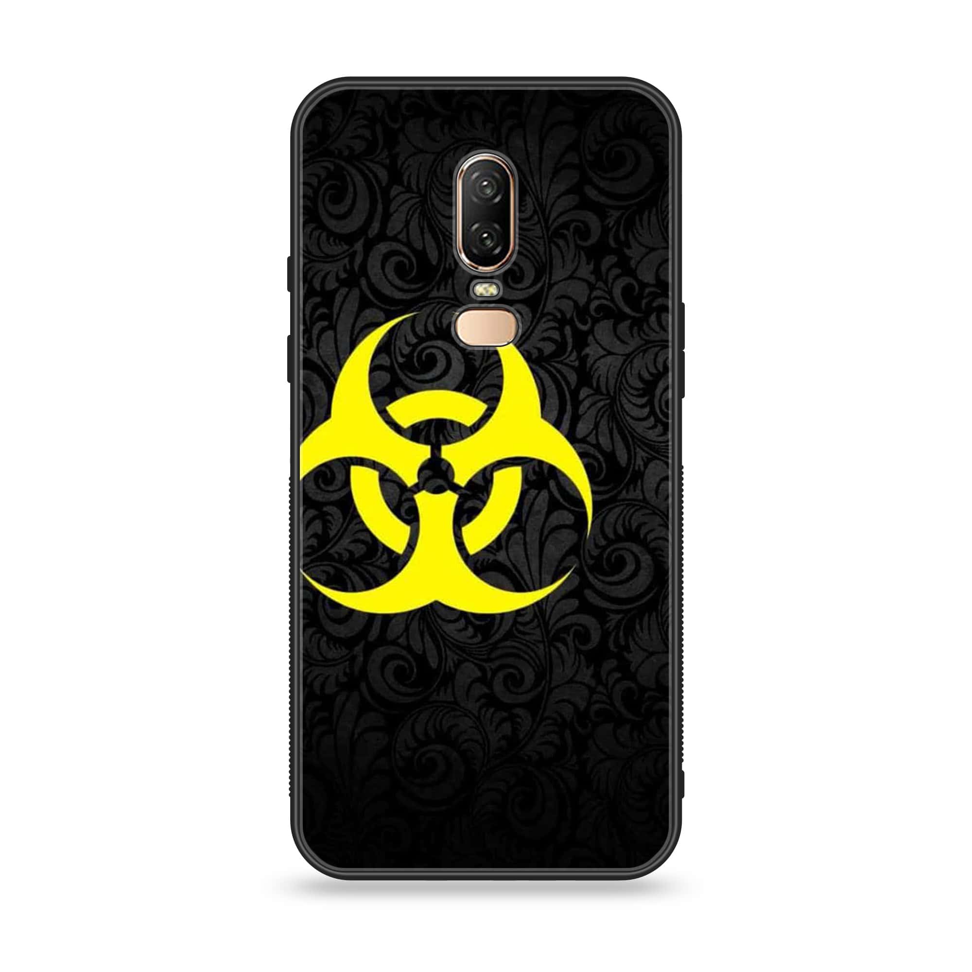OnePlus 6 - Biohazard Sign  - Premium Printed Glass soft Bumper shock Proof Case