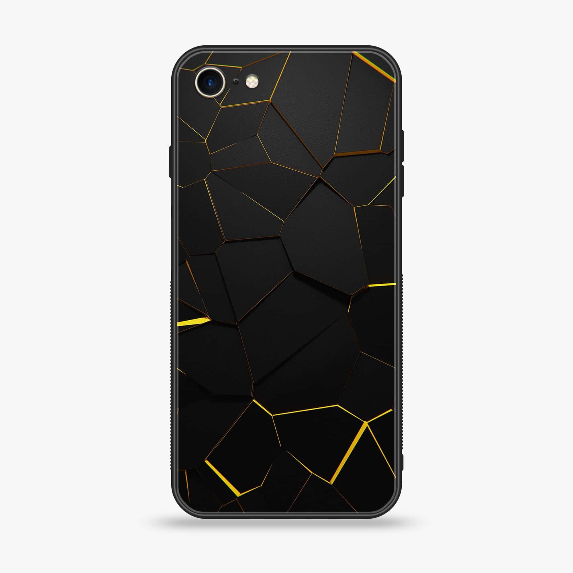 iPhone 7 - 3D Designs Series - Premium Printed Glass soft Bumper shock Proof Case