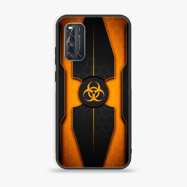 Vivo V19 - Biohazard Sign Design 2 - Premium Printed Glass soft Bumper shock Proof Case CS-21173