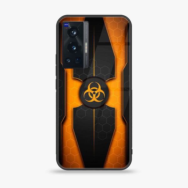 Vivo X70 Pro - Biohazard Sign Design 2 - Premium Printed Glass soft Bumper shock Proof Case CS-35698