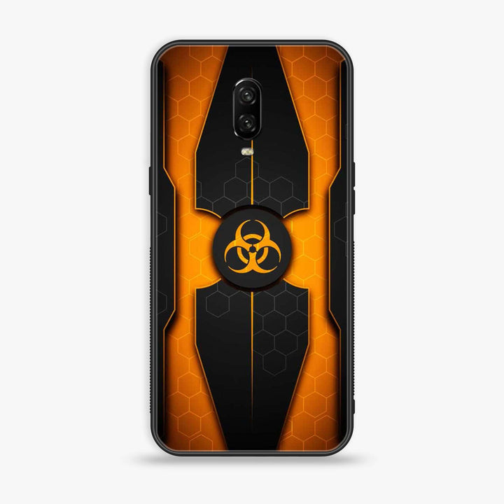 OnePlus 6T - Biohazard Sign Design 2- Premium Metal Printed soft Bumper Shock Proof Case CS-11370 CS-15218