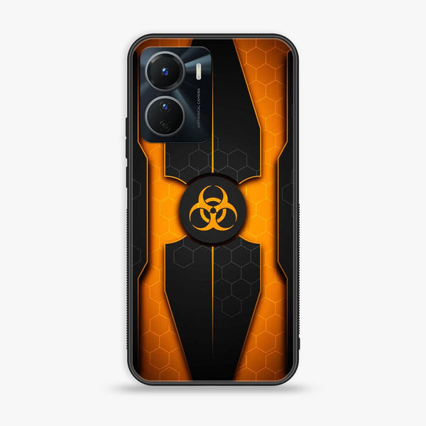 Vivo Y16 - Biohazard Sign Design 2 - Premium Printed Glass soft Bumper shock Proof Case CS-19758