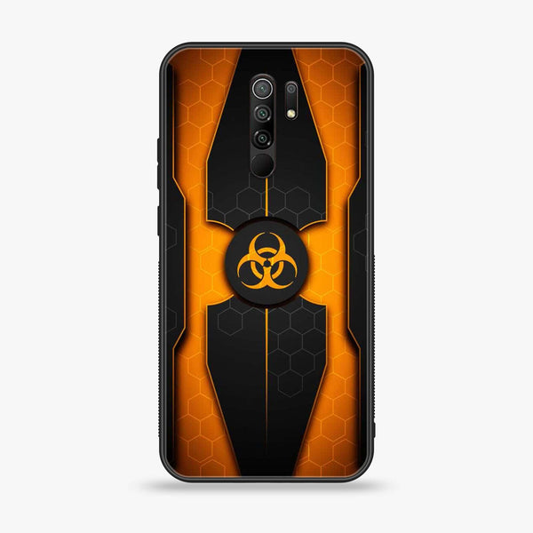 Xiaomi Redmi 9 - Biohazard Sign Design 2- Premium Printed Glass soft Bumper shock Proof Case CS-15246