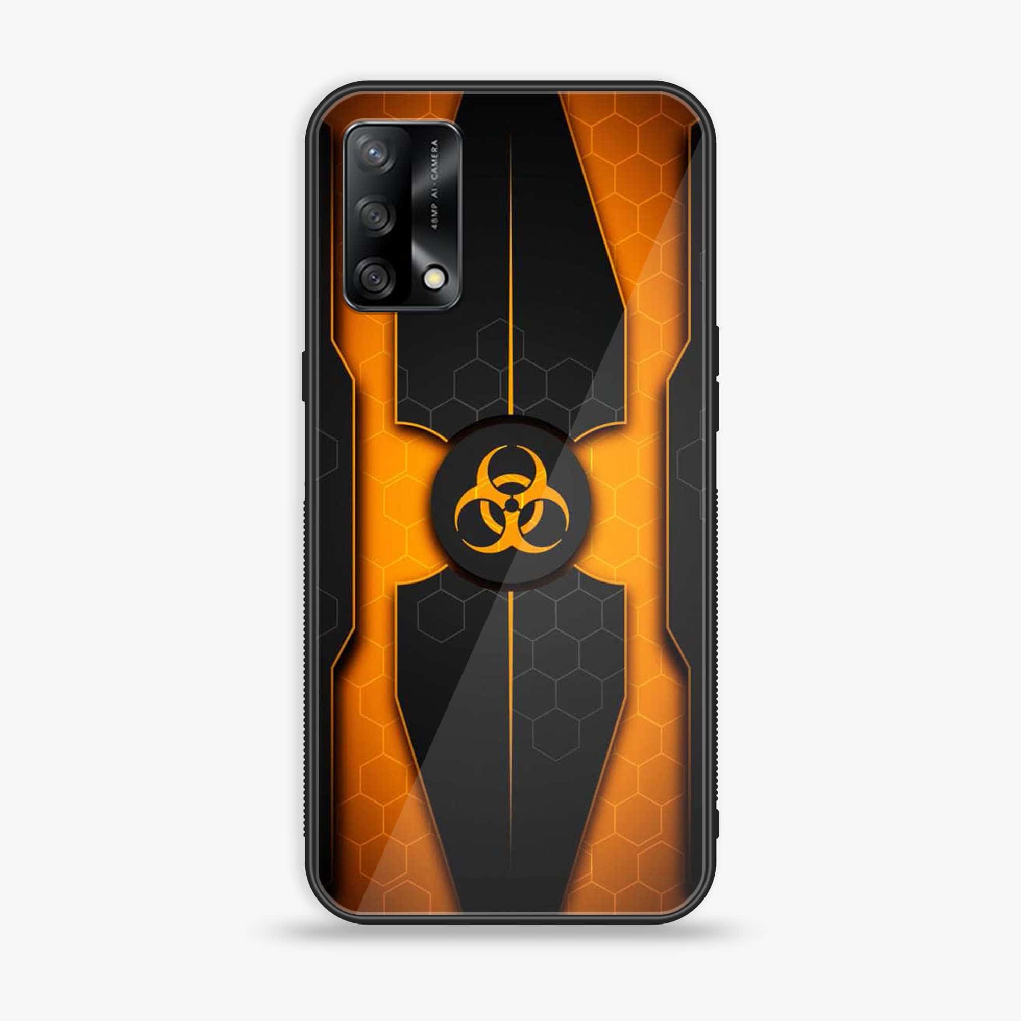 Oppo F19s - Biohazard Sign Series - Premium Metal Printed soft Bumper shock Proof Case