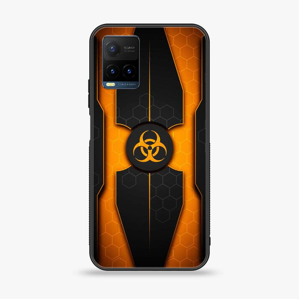 Vivo Y21 - Biohazard Sign Design 2 - Premium Printed Glass soft Bumper shock Proof Case CS-17265