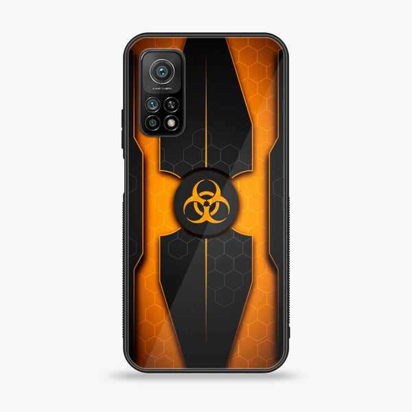 Xiaomi Mi 10T Biohazard Sign Design 2 Premium Printed Glass soft Bumper shock Proof Case CS-14029