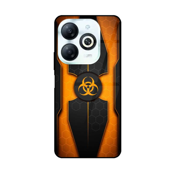 Tecno Spark GO 2024 / Infinix hot 40i / Infinix Smart 8 / Spark 20 / 20c / POP 8 - Biohazard Sign Design 2 - Premium Printed Glass soft Bumper shock Proof Case CS-15740 CS-34717