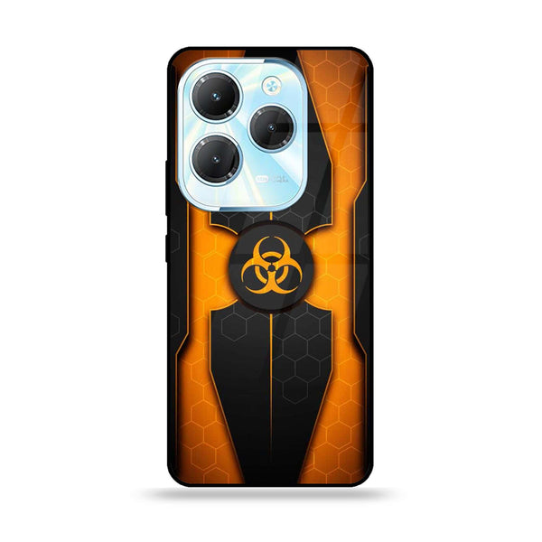 Infinix Hot 40/Hot 40 Pro - Biohazard Sign Design 2 - Premium Metal Printed soft Bumper Shock Proof Case CS-15441 CS-16038