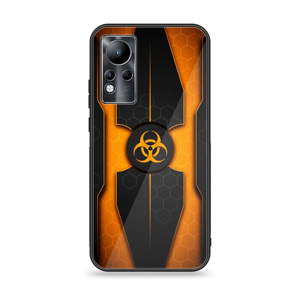 Infinix Note 11 - Biohazard Sign Design 2- Premium Printed Glass soft Bumper shock Proof Case CS-12961