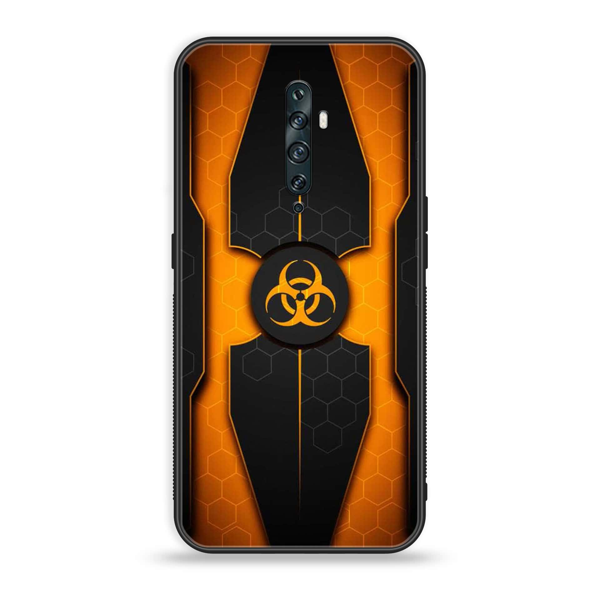 OPPO Reno 2f - Biohazard Sign Series - Premium Printed Glass soft Bumper shock Proof Case