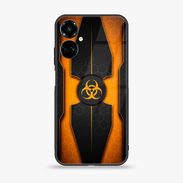 Tecno Camon 19 Biohazard Sign Design 2 Premium Printed Glass soft Bumper shock Proof Case CS-13476