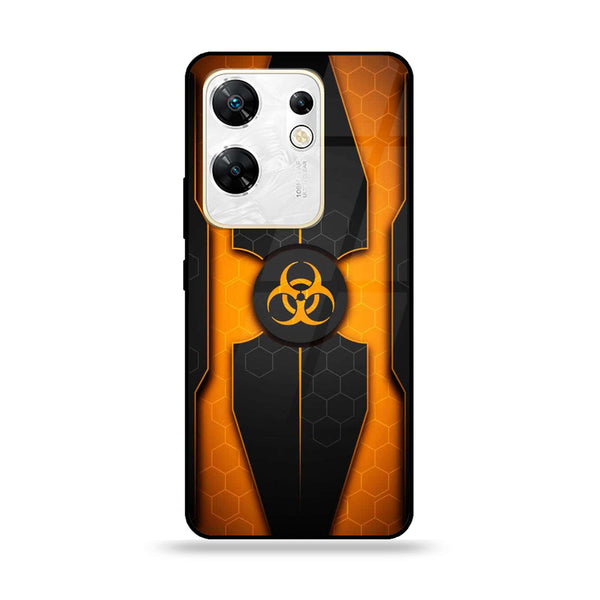 Infinix Zero 30 4G - Biohazard Sign Design 2 - Premium Printed Glass soft Bumper shock Proof Case CS-16269