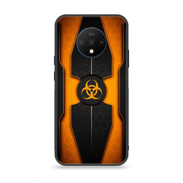 OnePlus 7T - Biohazard Sign Design 2 - Premium Printed Glass soft Bumper shock Proof Case CS-11809 CS-24536