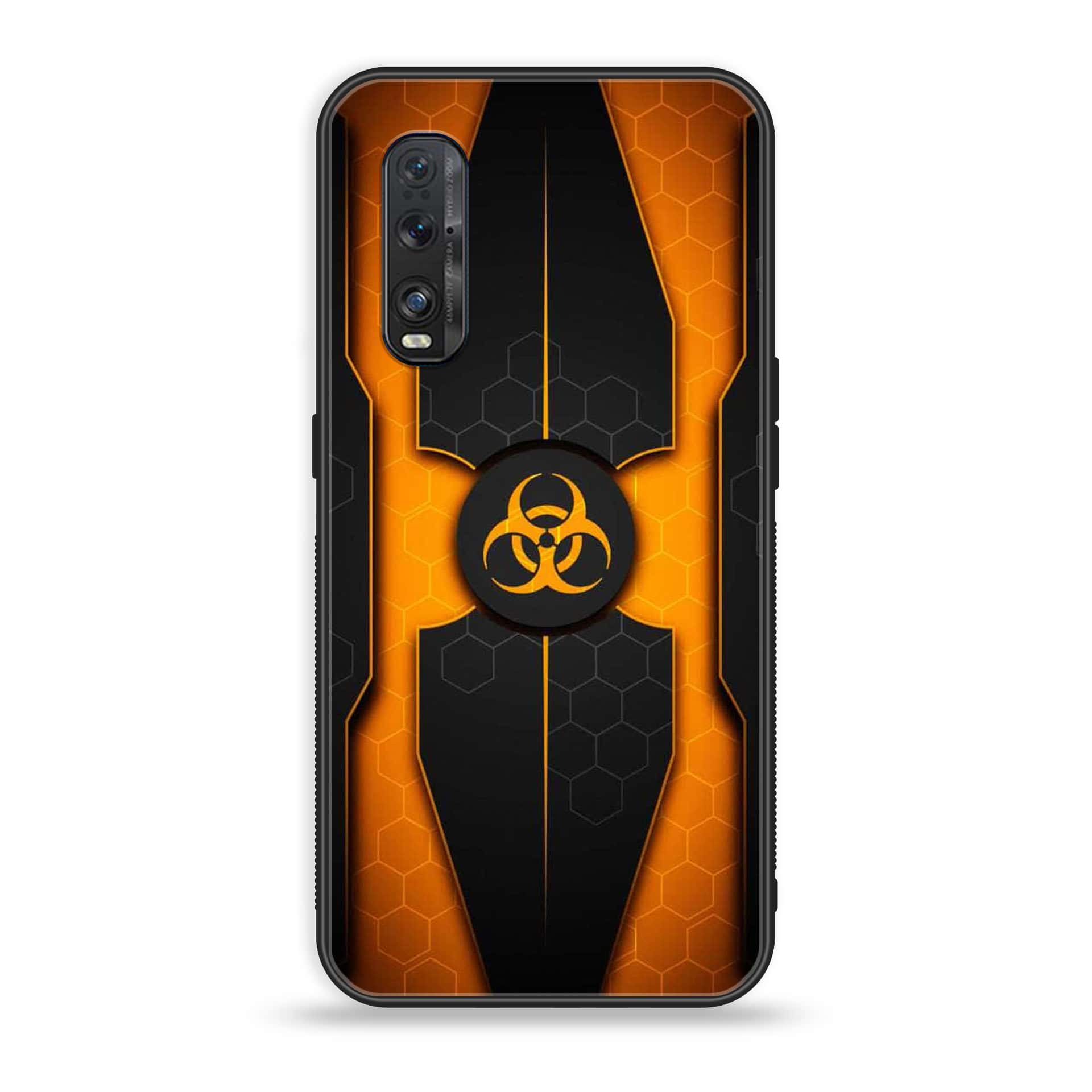 Oppo Find X2 - Biohazard Sign Series - Premium Printed Glass soft Bumper shock Proof Case