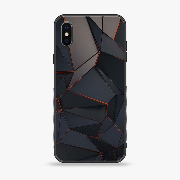 iPhone X/XS - 3D Design 2 - Premium Printed Glass soft Bumper shock Proof Case CS-25544