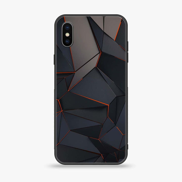 iPhone XS Max - 3D Design 2 - Premium Metal Printed soft Bumper shock Proof Case CS-22270 CS-31456
