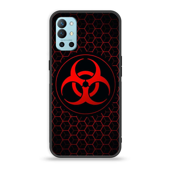 OnePlus 8t / 9R - Biohazard Sign Design 8 - Premium Metal Printed soft Bumper Shock Proof Case CS-17854