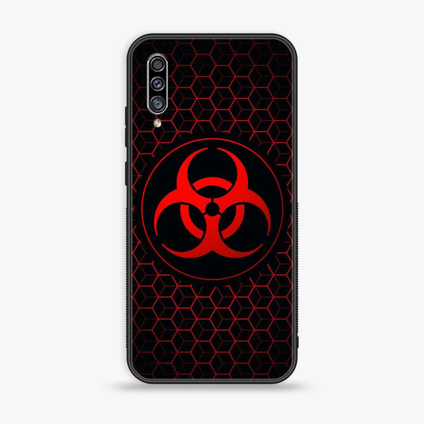 Galaxy A50/ A50s/ A30s - Biohazard Sign  Design 8 - Premium Printed Glass soft Bumper shock Proof Case  CS-25163