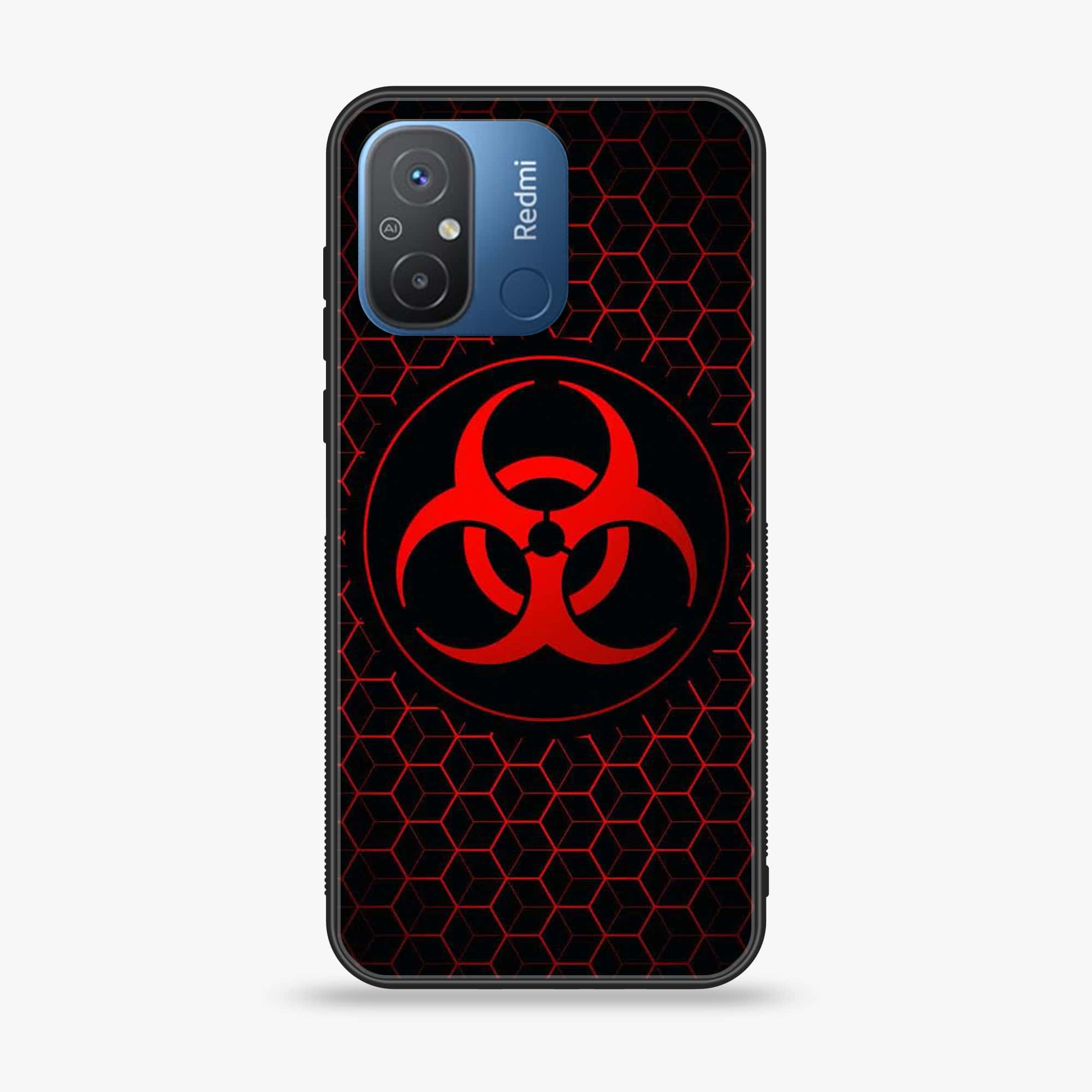 Xiaomi Redmi 11A - Biohazard Series - Premium Printed Glass soft Bumper shock Proof Case