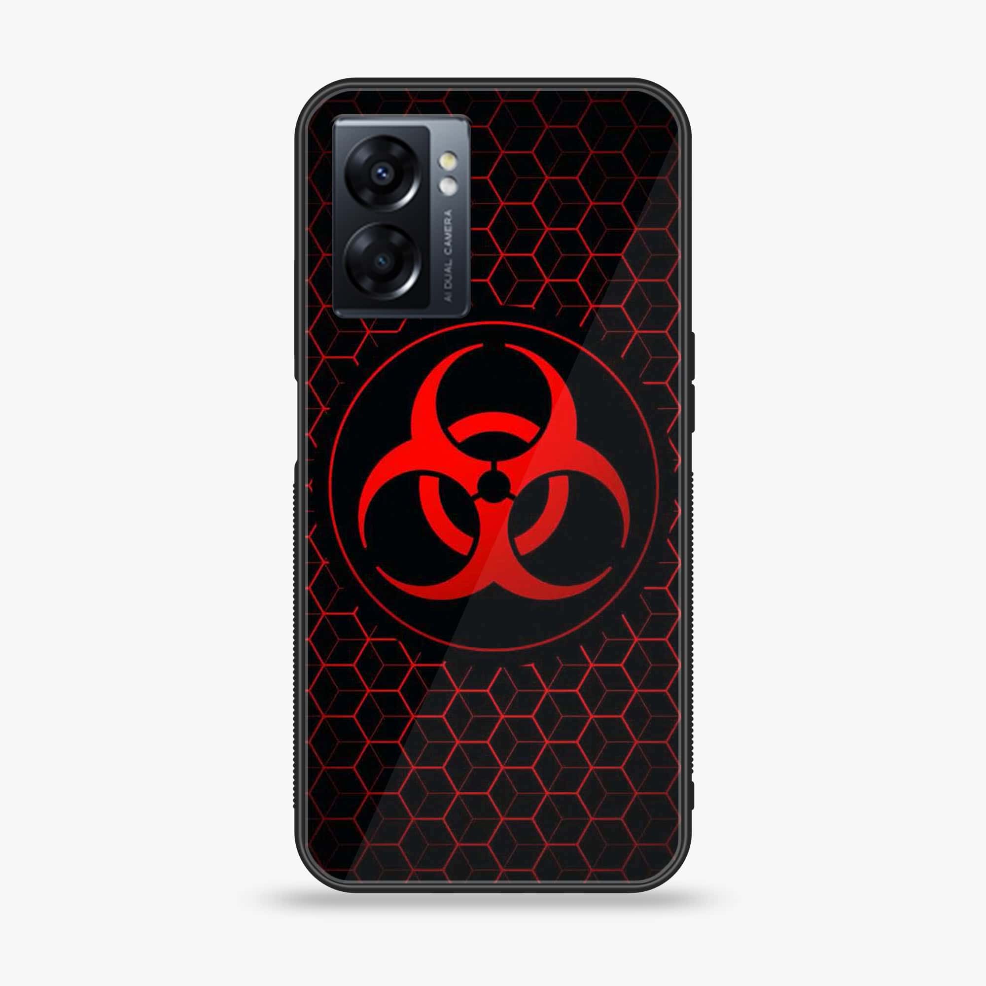 Oppo A77 4G - Biohazard Sign Series - Premium Metal Printed soft Bumper shock Proof Case