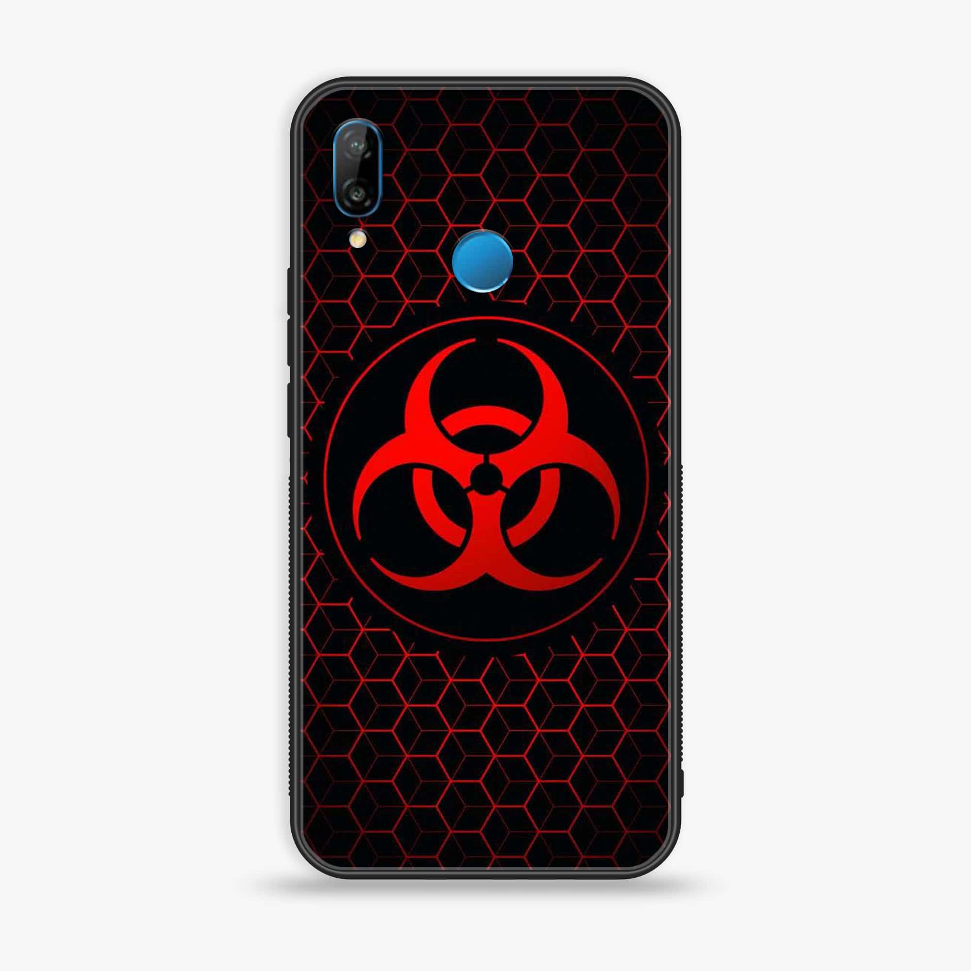 Huawei Y9 (2019) - Biohazard Sign Series - Premium Printed Glass soft Bumper shock Proof Case