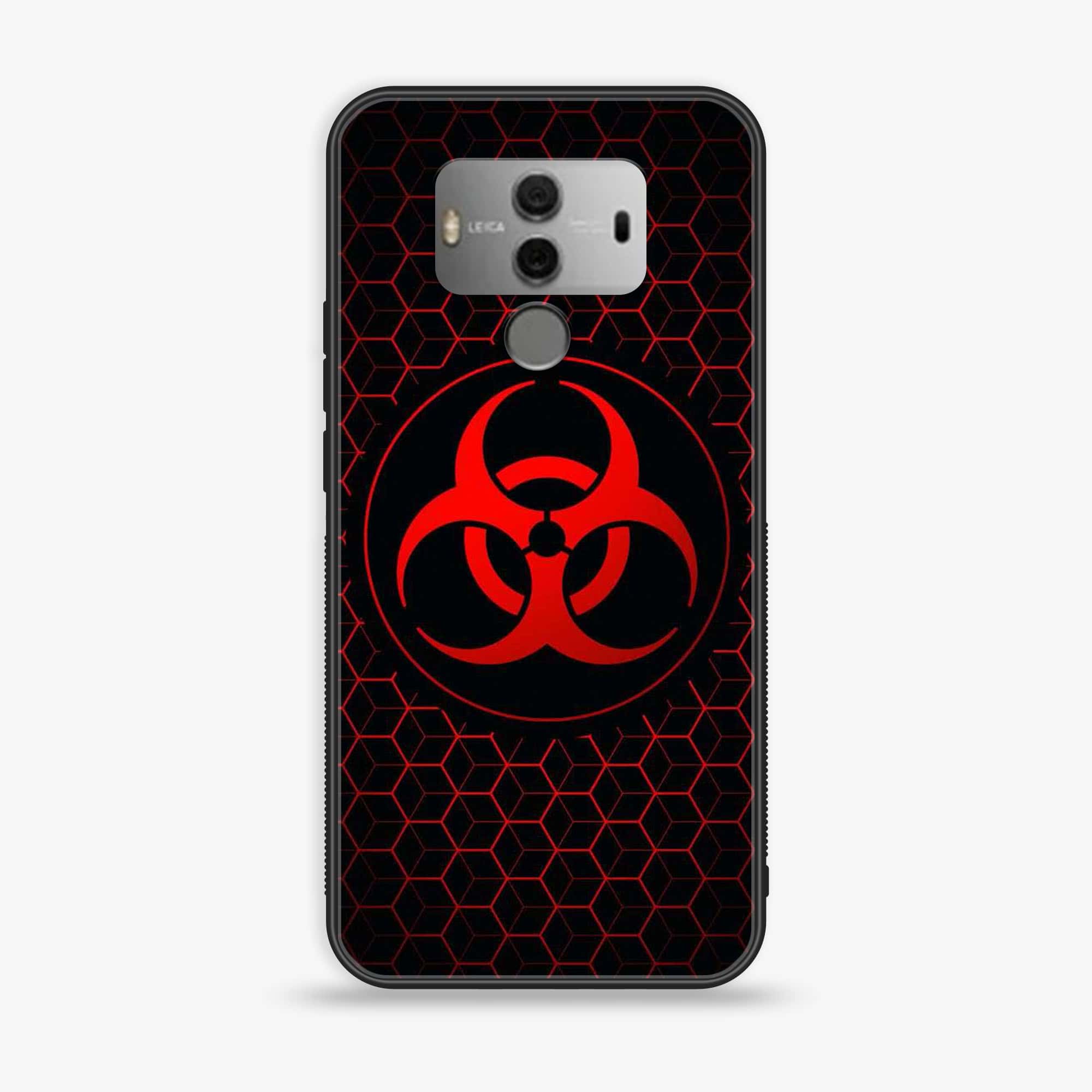 Huawei Mate 10 - Biohazard Sign Series - Premium Printed Glass soft Bumper shock Proof Case