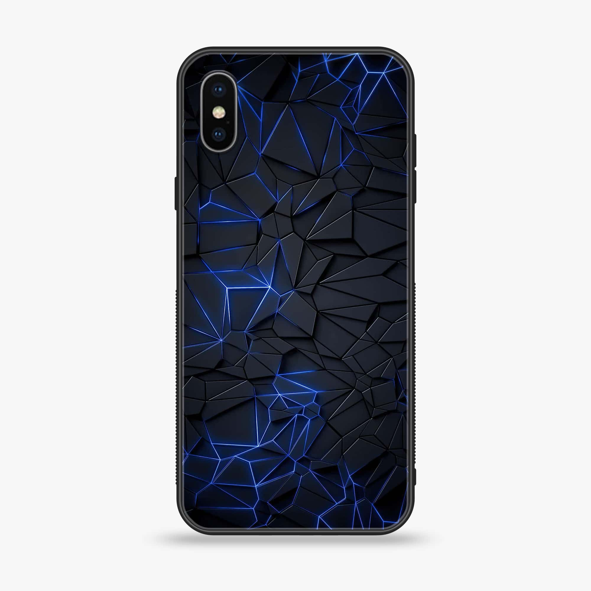 iPhone X/XS - 3D Designs - Premium Printed Glass soft Bumper shock Proof Case