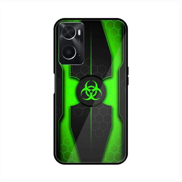 OPPO A76/A36/A96 Biohazard Sign Design 3 Premium Printed Glass soft Bumper shock Proof Case CS-10973 CS-11907