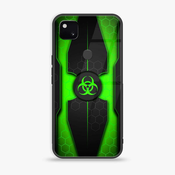 Google Pixel 4A 4G - Biohazard Sign Design 3 - Premium Metal Printed soft Bumper Shock Proof Case   CS-28642