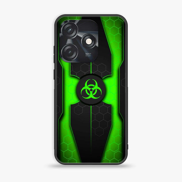 Tecno Spark 10C - Biohazard Sign Design 3  - Premium Printed Glass soft Bumper shock Proof Case CS-40172