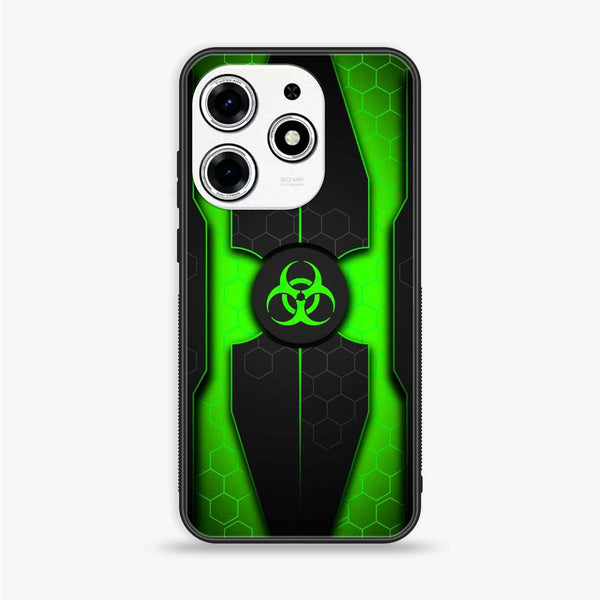 Tecno Spark 10 Pro - Biohazard Sign Design 3  - Premium Printed Glass soft Bumper shock Proof Case CS-23110