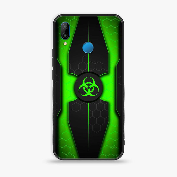 Huawei P20 lite - Biohazard Sign Design 3 - Premium Printed Glass soft Bumper shock Proof Case CS-11119