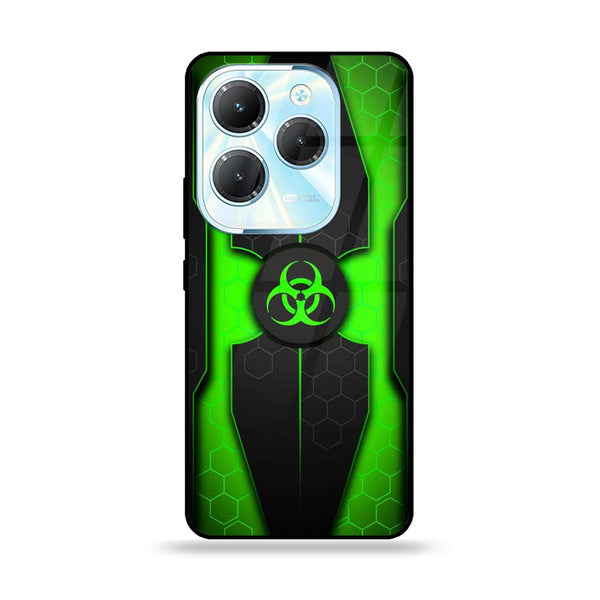 Infinix Hot 40/Hot 40 Pro - Biohazard Sign Design 3- Premium Metal Printed soft Bumper Shock Proof Case CS-11642 CS-11709 CS-13362 CS-32361