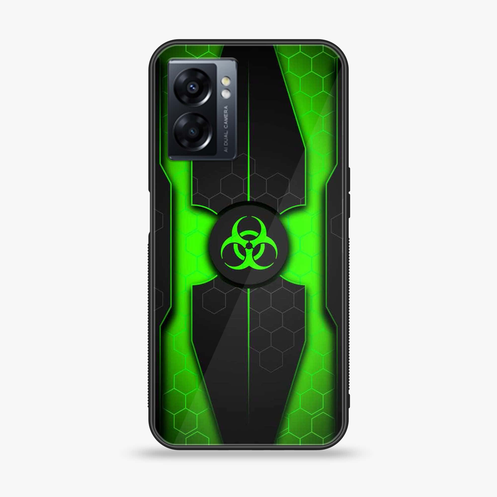 Oppo A77 4G - Biohazard Sign Series - Premium Metal Printed soft Bumper shock Proof Case