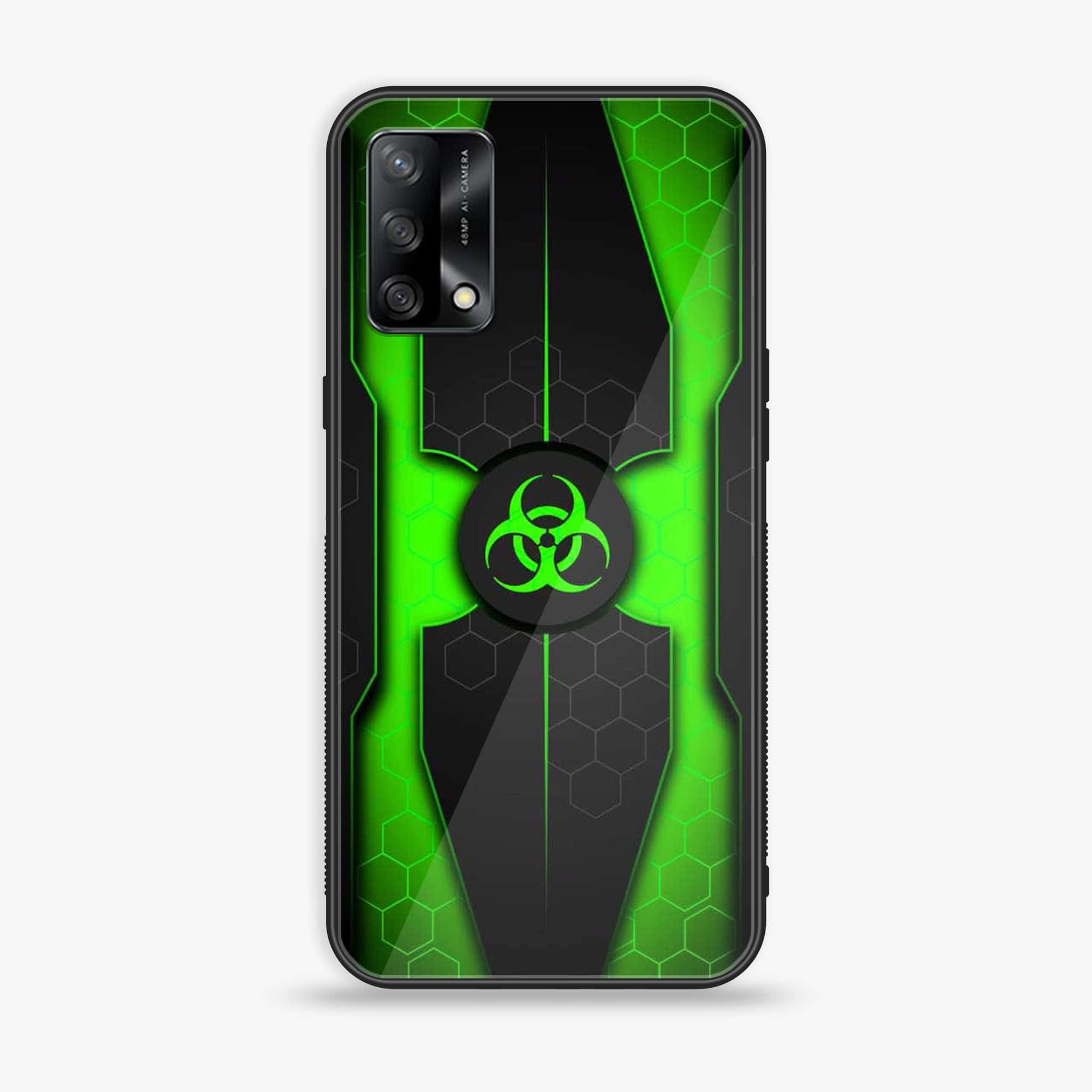 Oppo F19s - Biohazard Sign Series - Premium Metal Printed soft Bumper shock Proof Case