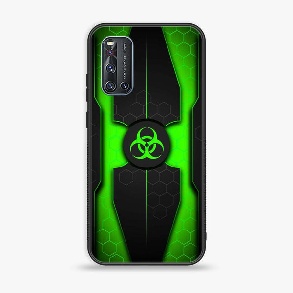 Vivo V19 - Biohazard Sign Design 3- Premium Printed Glass soft Bumper shock Proof Case CS-47846
