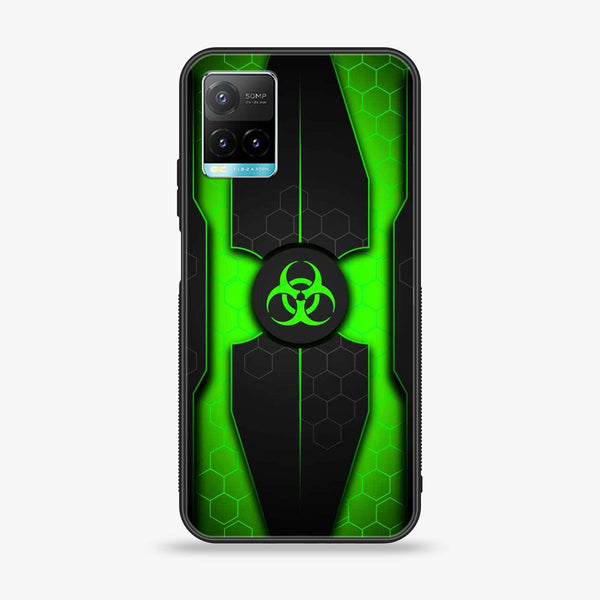 Vivo Y33s - Biohazard Sign Design 3 - Premium Printed Glass soft Bumper shock Proof Case CS-19242