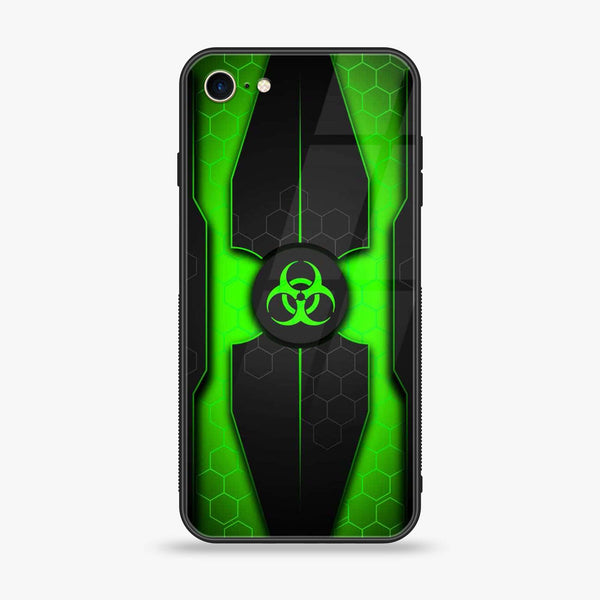 iPhone 7 / 8 - Biohazard Sign Design 3 - Premium Printed Glass soft Bumper shock Proof Case CS-18212