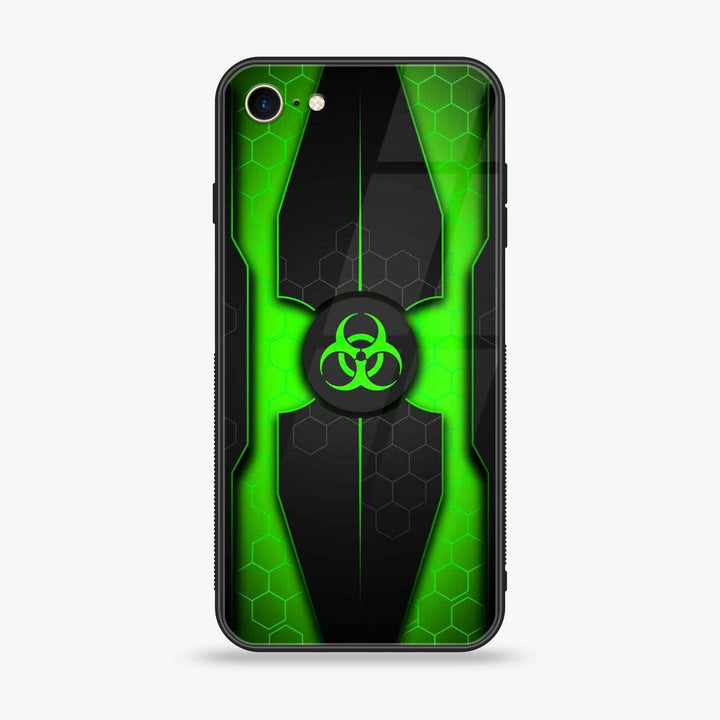 iPhone 7 / 8 - Biohazard Sign Design 3 - Premium Printed Glass soft Bumper shock Proof Case CS-18212