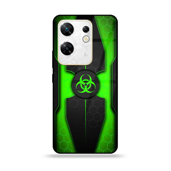 Infinix Zero 30 4G - Biohazard Sign Design 3 - Premium Printed Glass soft Bumper shock Proof Case CS-14597 CS-16103